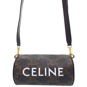 Celine Triomphe Canvas Cylinder Bag Shoulder